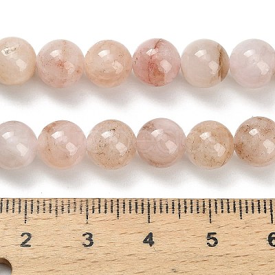 Natural Pink Morganite Beads Strands G-H335-B01-8mm-1