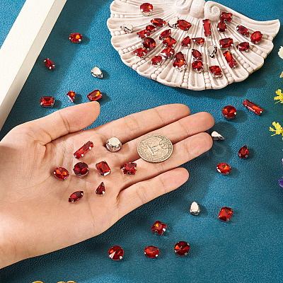 80Pcs 8 Styles Sew on Rhinestone RGLA-TA0001-11B-1