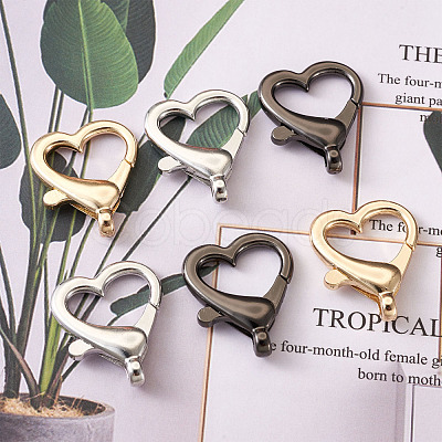 Alloy Lobster Claw Clasps PALLOY-KS0001-04-RS-1