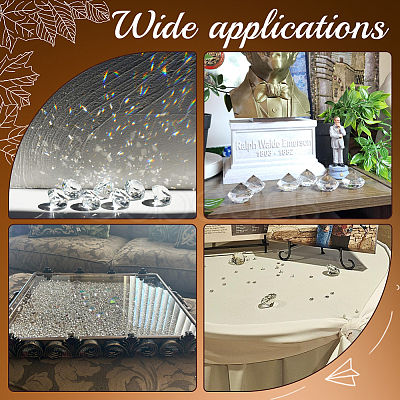 12Pcs Transparent K9 Glass Display Decorations DJEW-SP0001-02-1