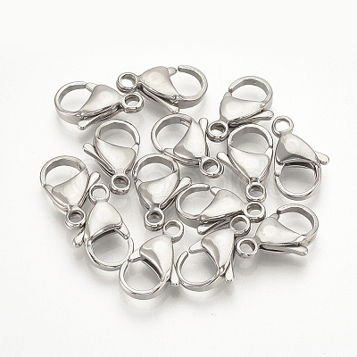 Tarnish Resistant 304 Stainless Steel Lobster Claw Clasps X-STAS-T029-9-1