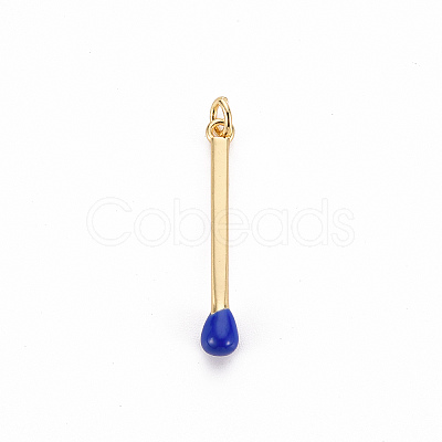 Brass Enamel Pendants X-KK-S362-032A-NR-1