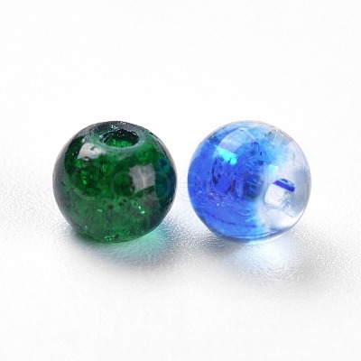 Baking Painted Crackle Glass Beads DGLA-X0006-4mm-01-1