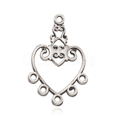 Tibetan Style Alloy Chandelier Components PALLOY-F149-03AS-1