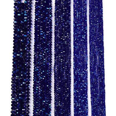 Electroplate Glass Beads Strands EGLA-A044-T6mm-L06-1