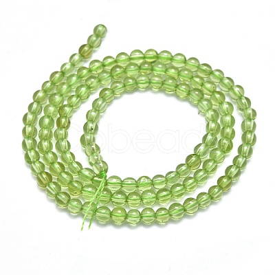 Natural Peridot Beads Strands G-K305-02-A-1