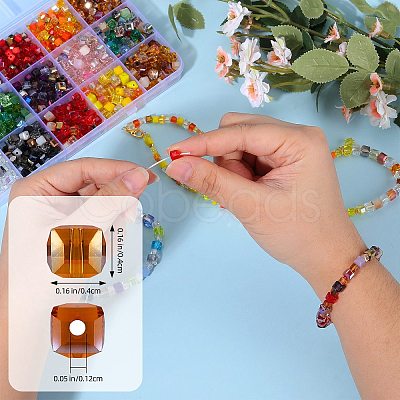 2 Bags Imitation Artificial Crystal Glass Beads GLAA-SZ0001-95B-05-1