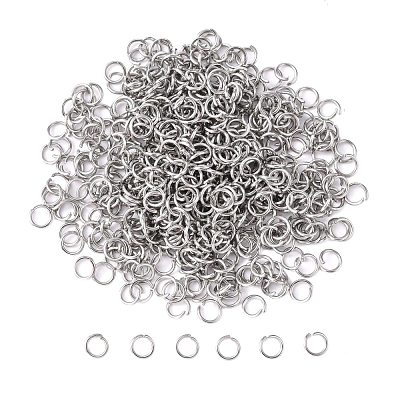 Tarnish Resistant 304 Stainless Steel Open Jump Rings STAS-E011-5x0.7mm-1
