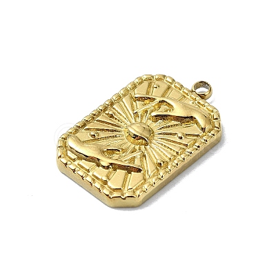 Ion Plating(IP) 304 Stainless Steel Pendants STAS-B058-18G-01-1