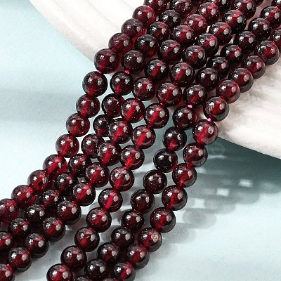 Garnet Round Beads Strands G-O081-03-4mm-1