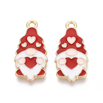 Christmas Alloy Enamel Pendants ENAM-T024-21A-G-1