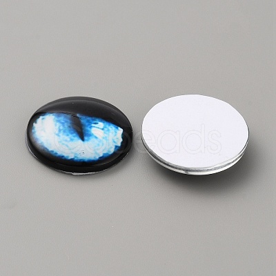 Glass Cabochons LS-GLAA-WH0033-75G-08-1