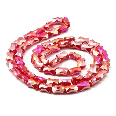 AB Color Plate Glass Beads Strands EGLA-P051-06A-B04-1