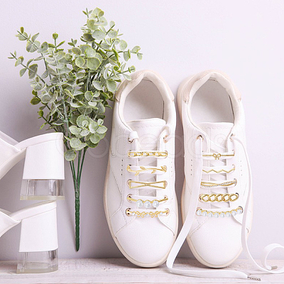 20Pcs 10 Styles Alloy Shoelace Buckle FIND-GL0001-75-1