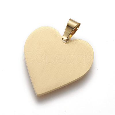 304 Stainless Steel Stamping Blank Tag Pendants X-STAS-F214-02G-1