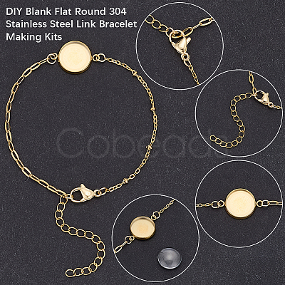 16Pcs 2 Colors 304 Stainless Steel Paperclip Chain Satellite Chain Bracelet Making BJEW-SP0001-32A-1
