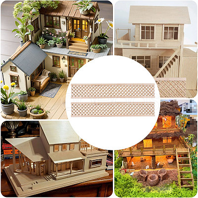 Wooden Fence and Courtyard Decoration DIY-WH0671-387B-1