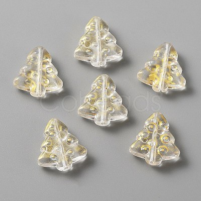 Christmas Transparent Handmade Lampwork Beads LAMP-CJC0012-04E-1