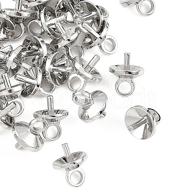 SHEGRACE Brass Cup Pearl Peg Bails Pin Pendants XGRQ1R170-348P-1