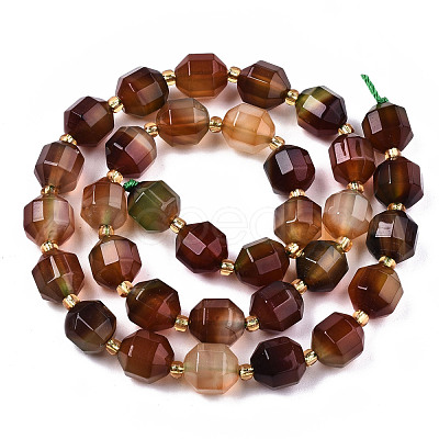 Natural Agate Beads Strands G-T131-82B-12-1