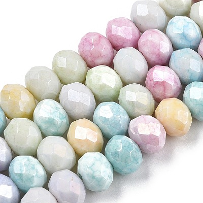 Ombre Effect Dyed Glass Beads Strands GLAA-C023-02-B01-1