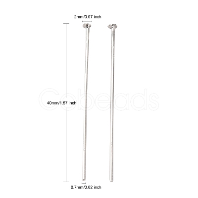 Iron Flat Head Pins IFIN-R217-0.7x40-P-NF-1