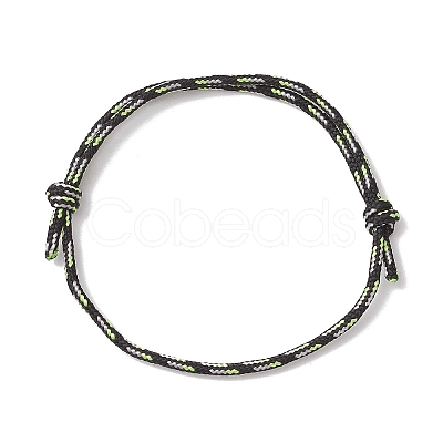 Adjustable Polyester & Spandex Cord Bracelets for Men Women BJEW-JB12092-01-1