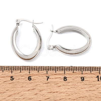 201 Stainless Steel Hoop Earrings for Women SA-CBA4A0D-08P-1