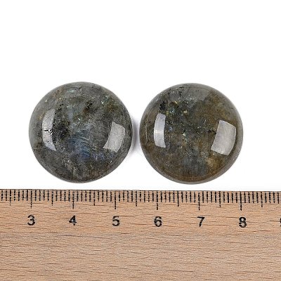 Natural Labradorite Cabochons G-H1596-FR-25mm-05-1