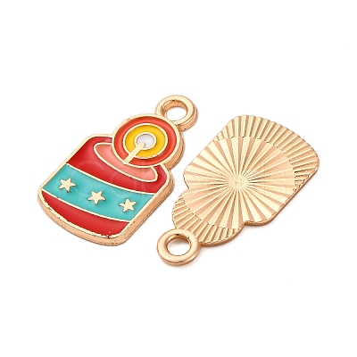 Christmas Alloy Enamel Pendants ENAM-K080-01D-G-1