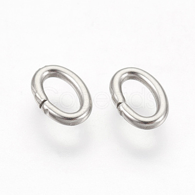 Tarnish Resistant 304 Stainless Steel Open Jump Rings Jewelry Findings X-STAS-L215-11P-1