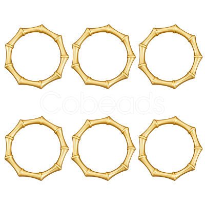 6Pcs Alloy Napkin Rings AJEW-CP0009-05G-1