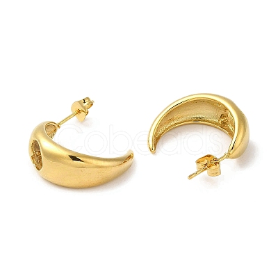 Golden 304 Stainless Steel Stud Earrings EJEW-K257-01E-G-1