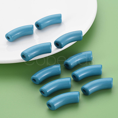 Opaque Acrylic Beads MACR-S372-001B-18-4530-1