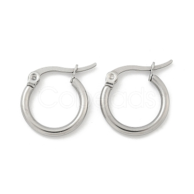 Tarnish Resistant 304 Stainless Steel Hoop Earrings EJEW-F105-12P-1