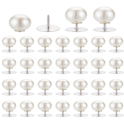 30Pcs Plastic Cap Nail Button DIY-LP0001-27-1