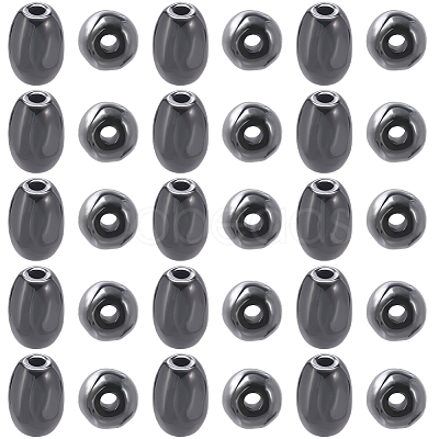 100Pcs Non-Magnetic Synthetic Hematite Beads G-BBC0001-56-1