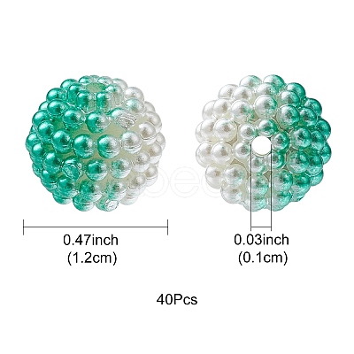 Imitation Pearl Acrylic Beads OACR-FS0001-42E-1