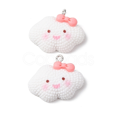 Opaque Resin Pendants RESI-G127-01E-1