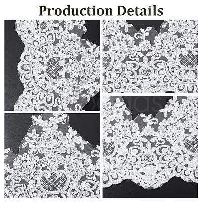 3.3Yards Polyester Lace Triming Ribbons SRIB-GF0001-57A-1
