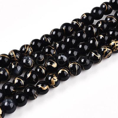 Baking Paint Glass Beads X1-DGLA-N003-4mm-B10-1