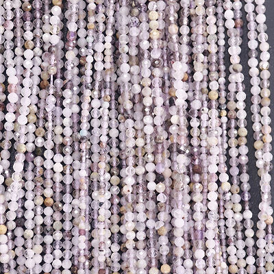 Natural Purple Rutilated Quartz Beads Strands LS-G-RM250104-D7-1