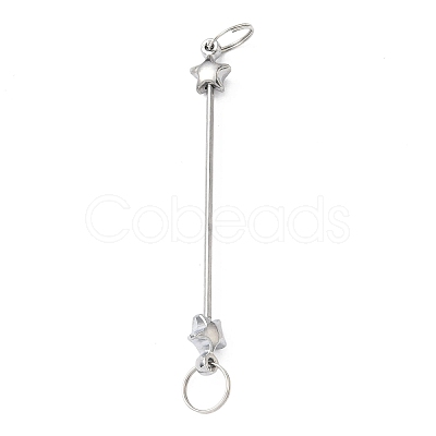 Iron Beadable Keychain Bar IFIN-F164-03-1
