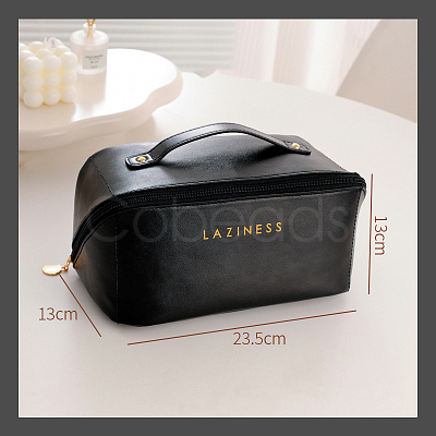 Large Capacity PU Leather Makeup Storage Bag PAAG-PW0001-128B-1