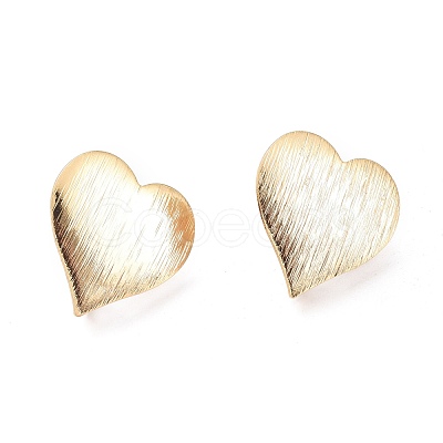 Brass Stud Earring Findings KK-M211-04G-1