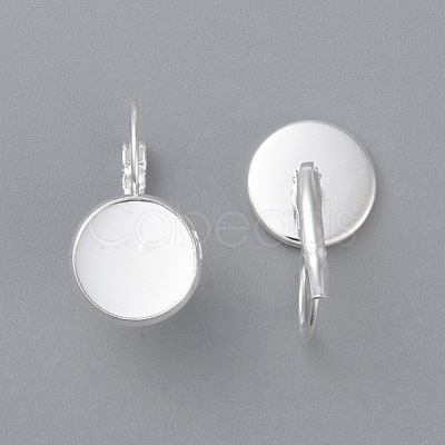 304 Stainless Steel Leverback Earring Settings LS-STAS-F191-03S-8mm-1