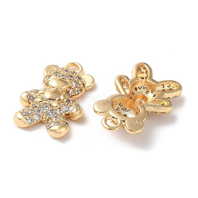 Real 18K Gold Plated Brass Micro Pave Cubic Zirconia Pendants KK-Q779-02G-02-1