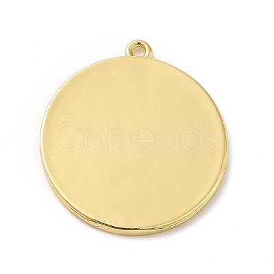 Rack Plating Brass Enamel Pendant KK-Q772-18G-1
