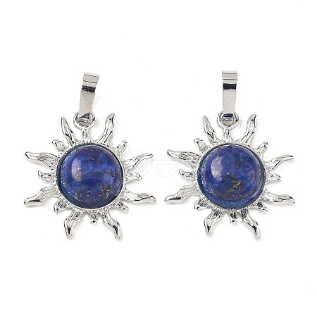 Natural Dyed Lapis Lazuli Pendants G-F786-08P-28-1