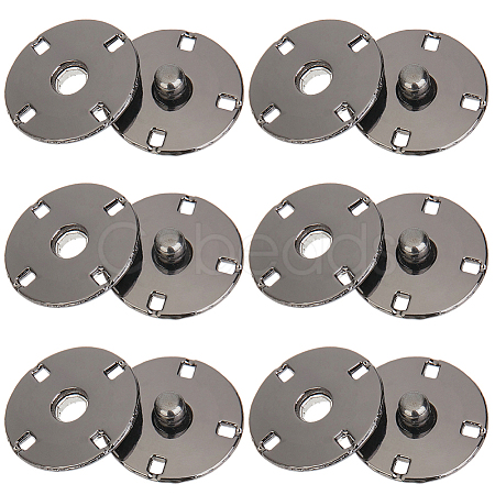 10Pairs Alloy Snap Buttons FIND-CY0001-53B-1